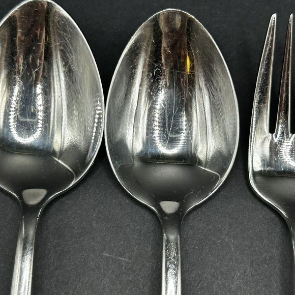 Cambridge Rachel Stainless Flatware Glossy Wide Slant Tip 10 Piece Mixed Lot - Picture 7 of 13